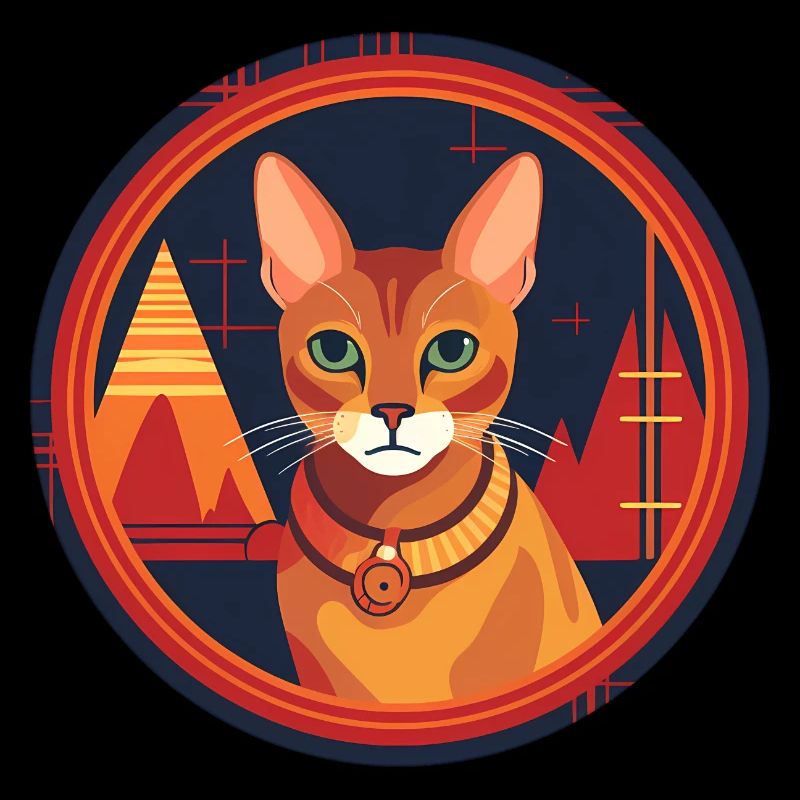 Abessinische Katze Boho Elements, Katzen