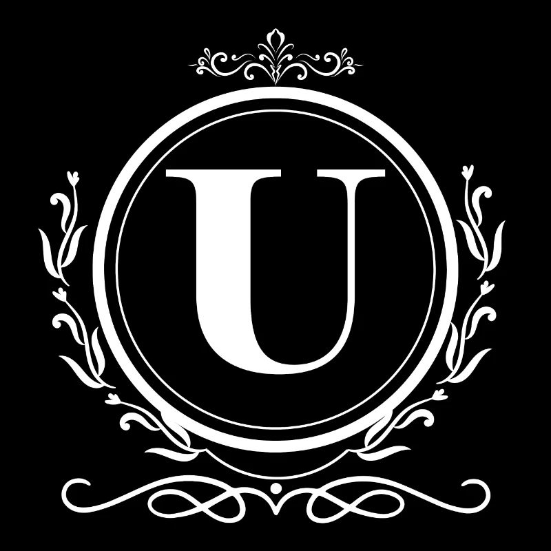 Buchstabe U Dekoration