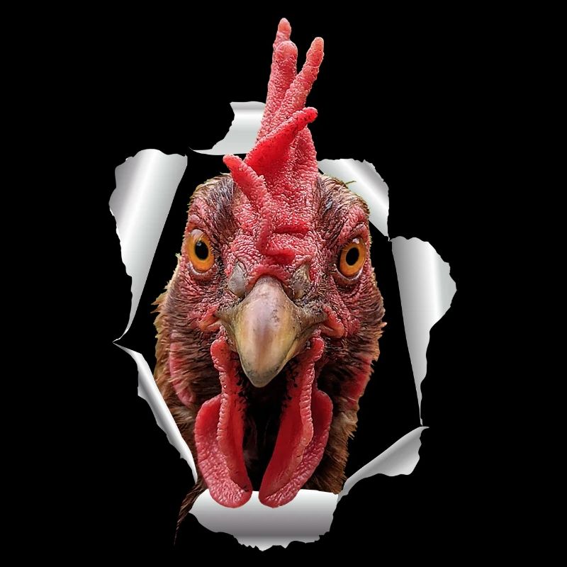 Papier déchiré de poulet