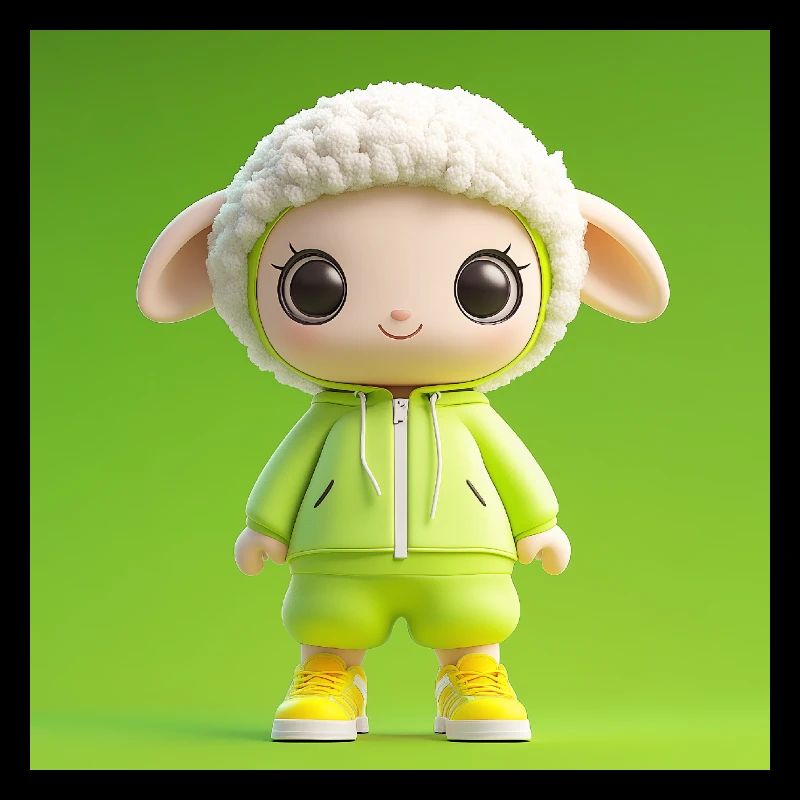 Personnage 3d - Mouton mignon