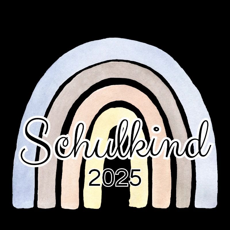 Schulkind Regenbogen Blau