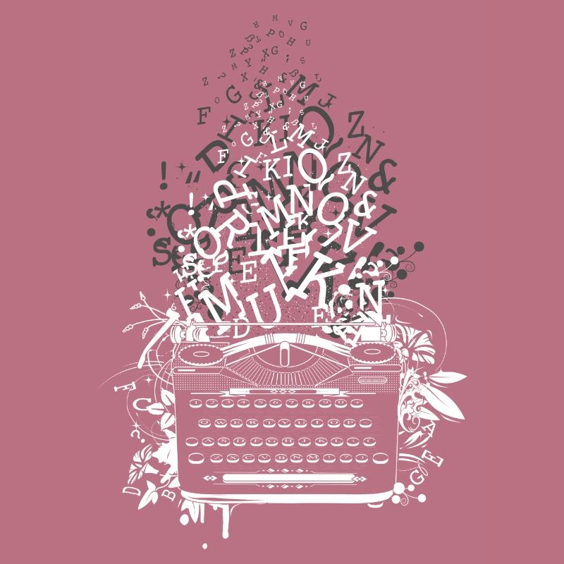 old typewriter with letters