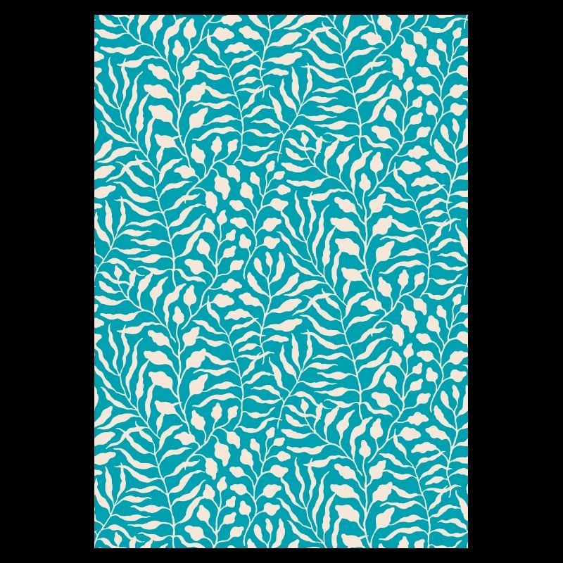 Design de feuille de palmier bleu