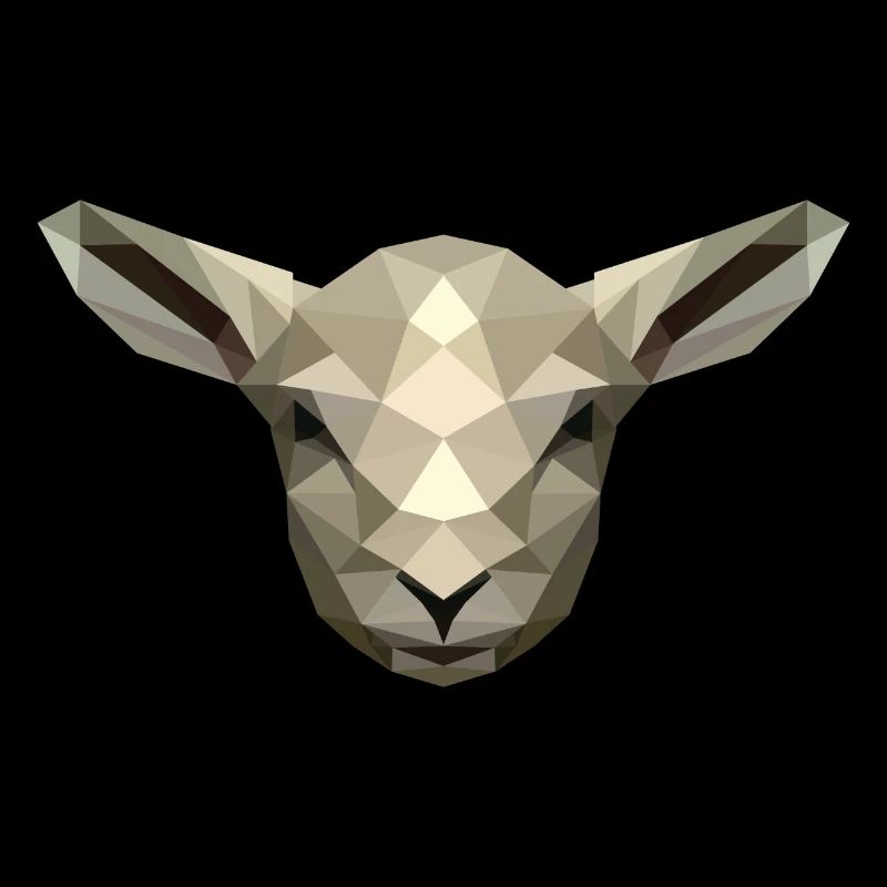Lamb/sheep in poly design