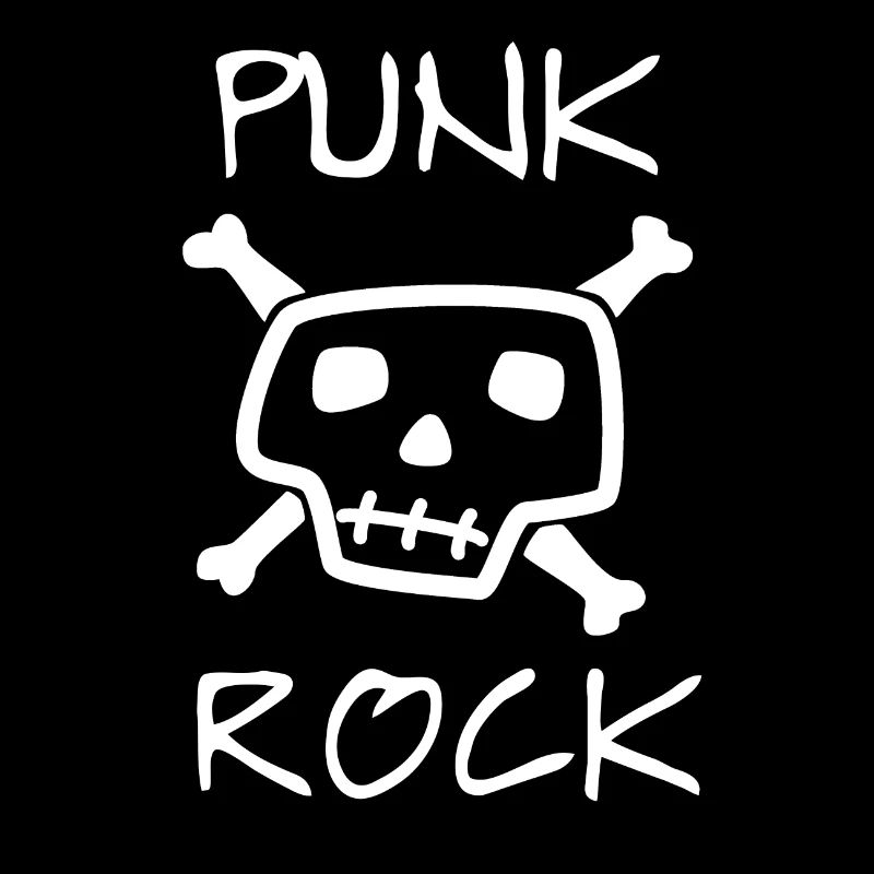 Punk rock tête de mort Skull