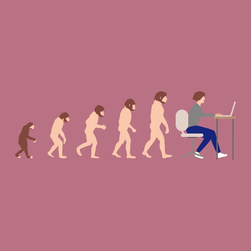 Evolution Entwickler Programmierer Lustiges Gift