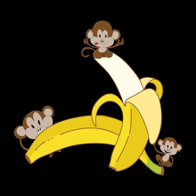 Affen mit Banane