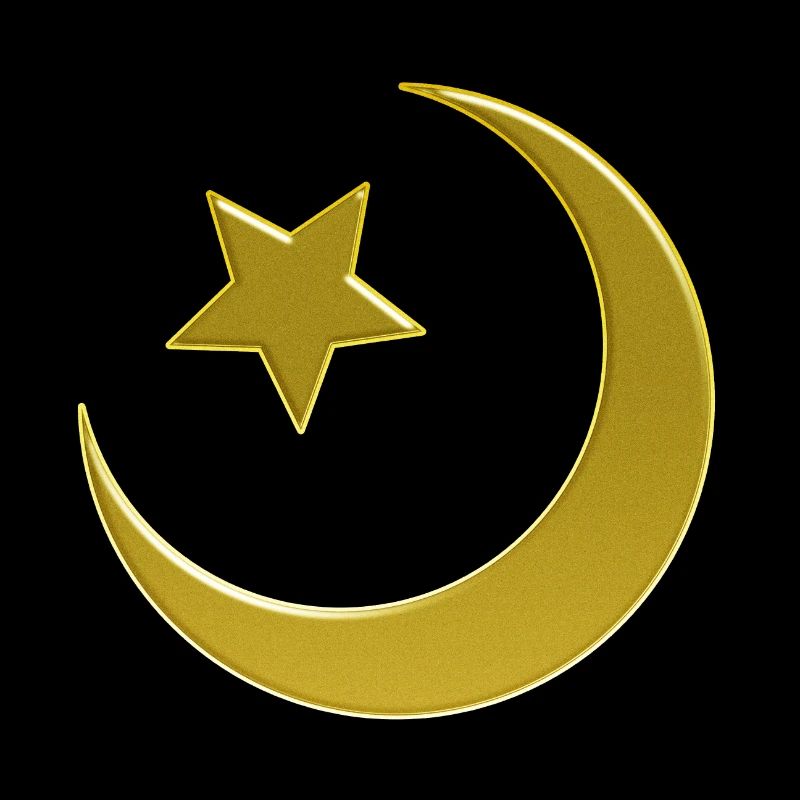 Islam: The Crescent Moon and Star - Sandy Gold