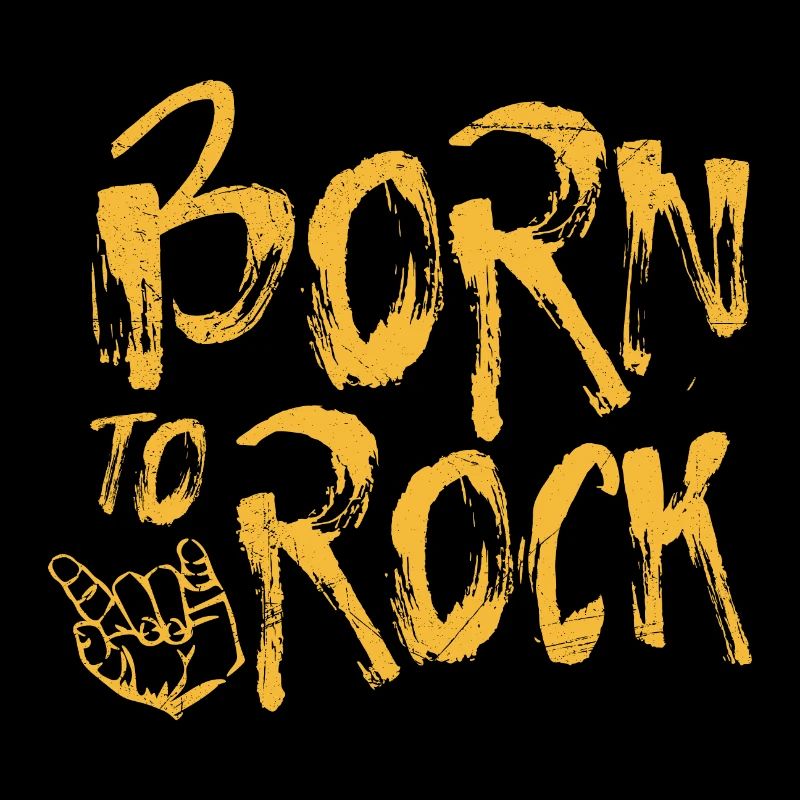 Heavy Metal Born To Rock Mano cornuta gift idea