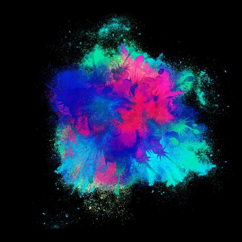 Explosion Feuerwerkskörper farbenfroh