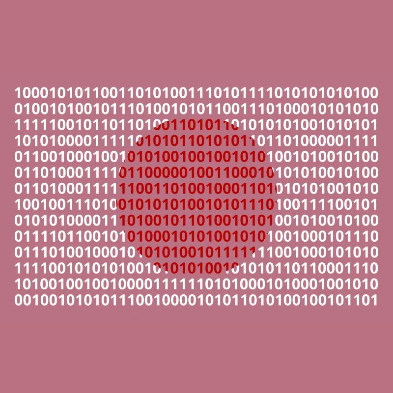 Japan flag numbers binary code byte bit code