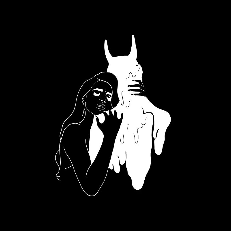 Devil hug from a woman Halloween gift