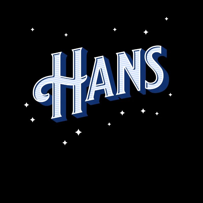 Hans' name personalized