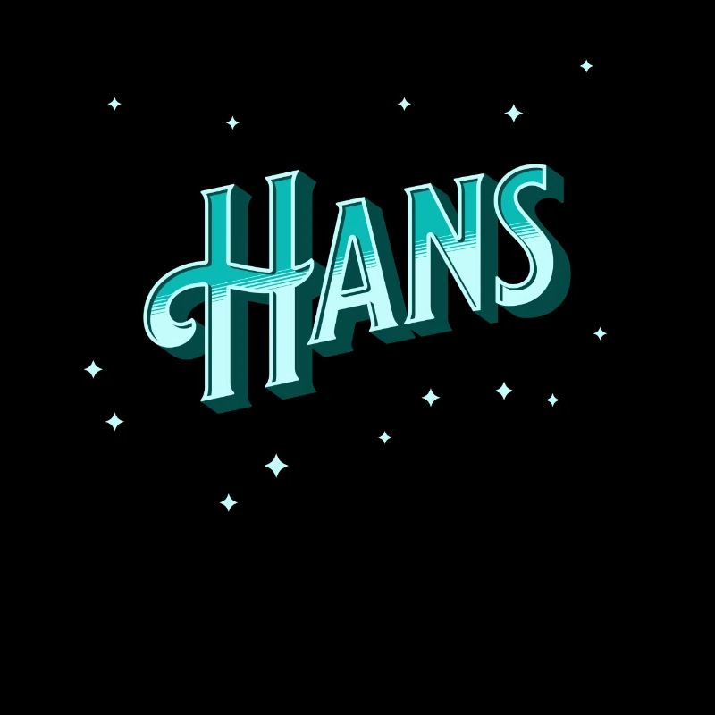 Hans' name personalized