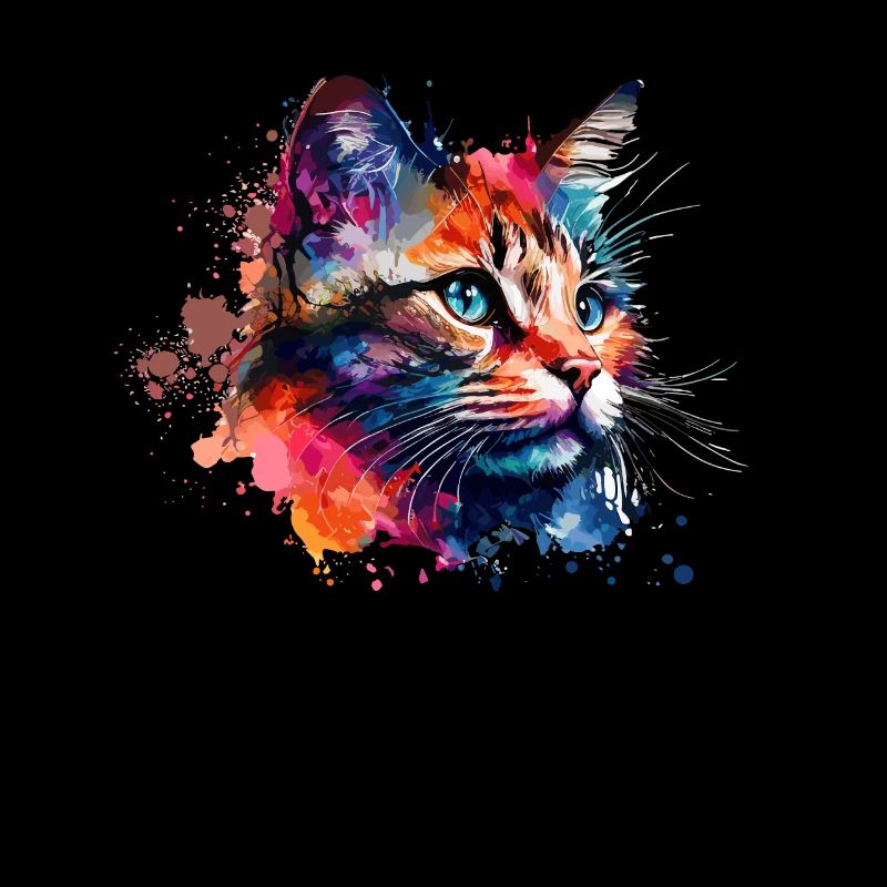 Mignon petit chat Pour les amoureux des chats Coloré