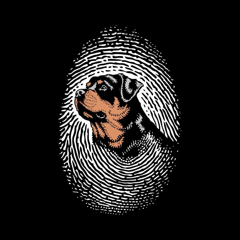 Rottweiler Empreinte digitale Creative Rottweiler