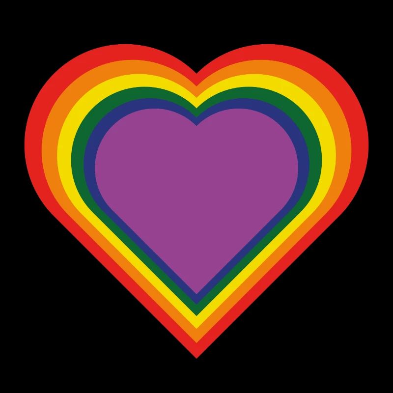 Regenbogen-Herz