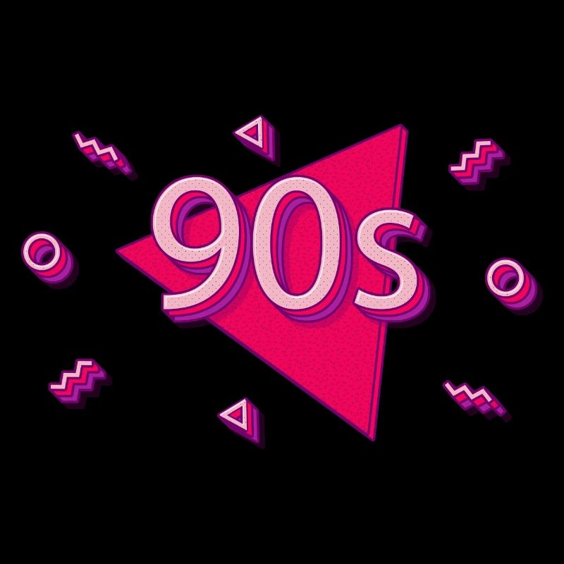90er in rosa Geschenkidee 90er 90er Jahre