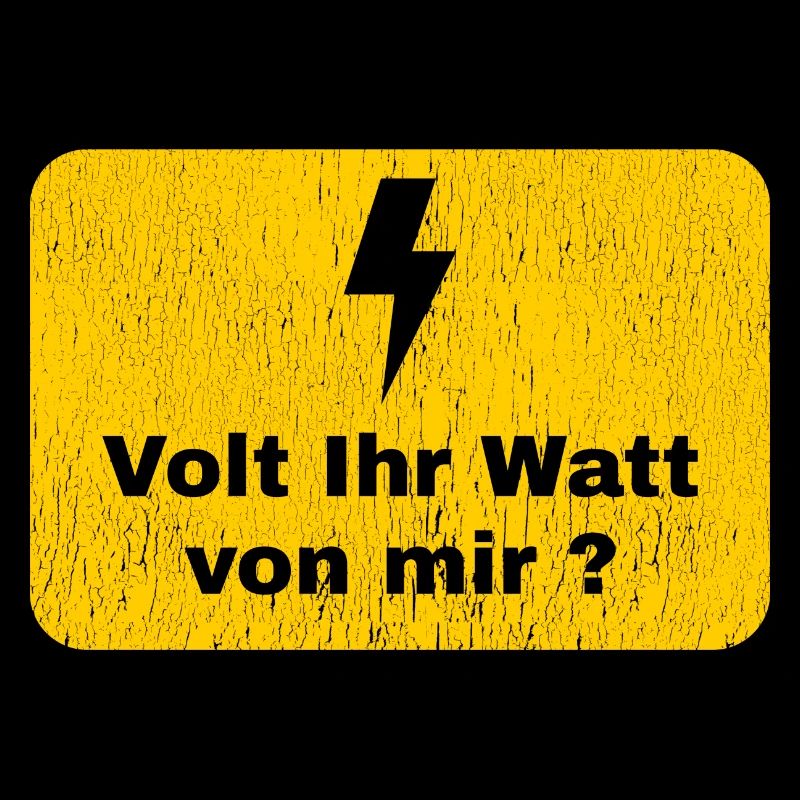 Volt Ihr Watt von mir Elektriker Geschenk