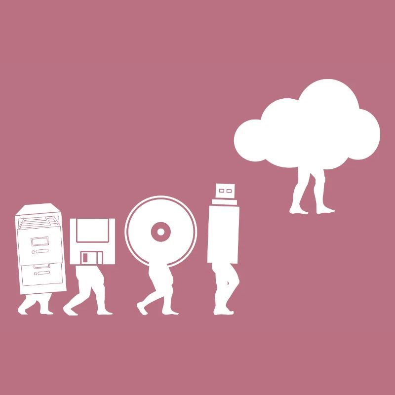 Evolution du stockage des données Codage Informatique Cloud