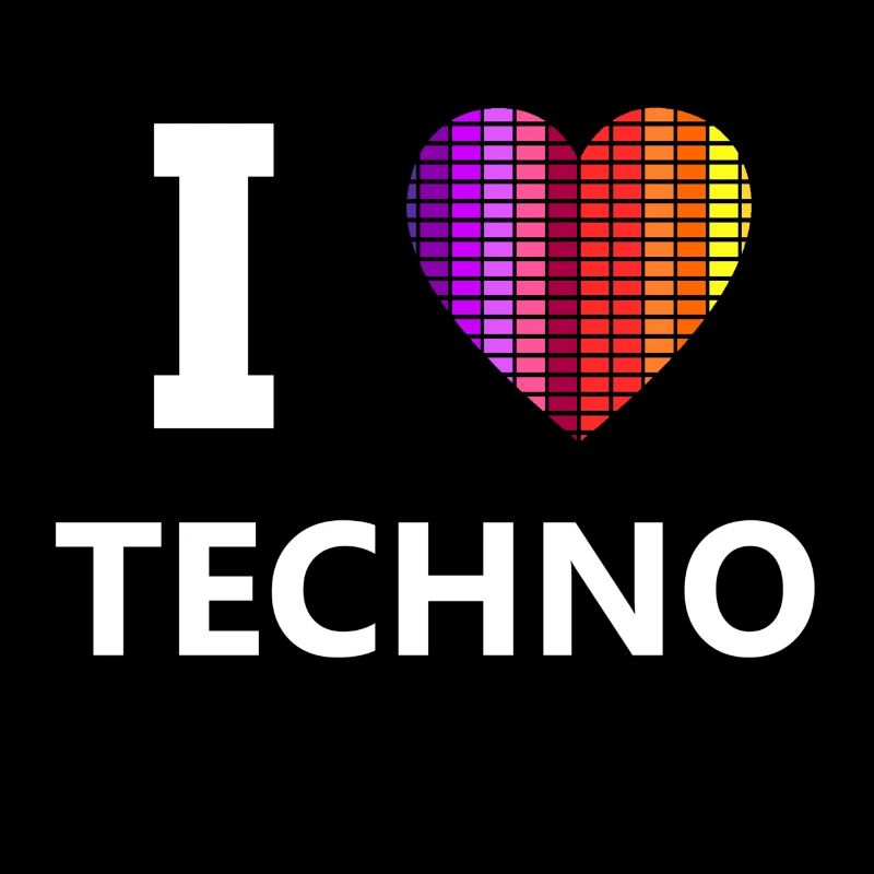 I Love Techno Schranzen Rave