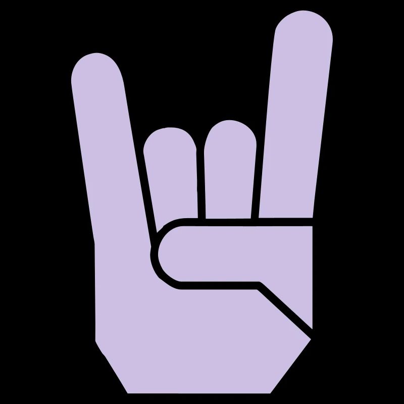 Rock Hand Pommesgabel Devilhand