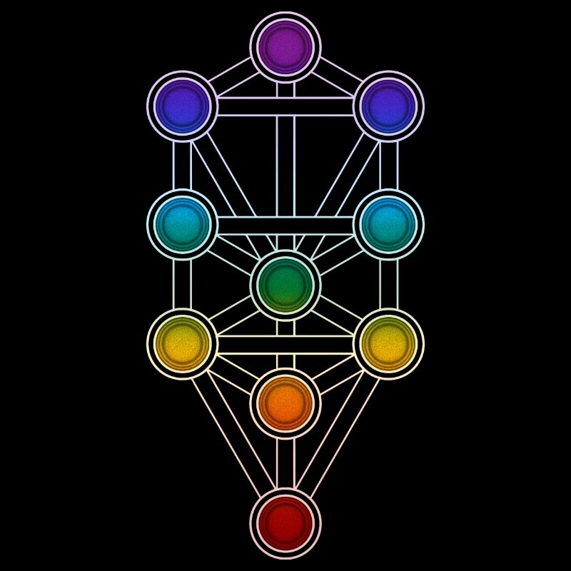 Baum des Lebens Sephiroth Chakra Kabbala Matrix