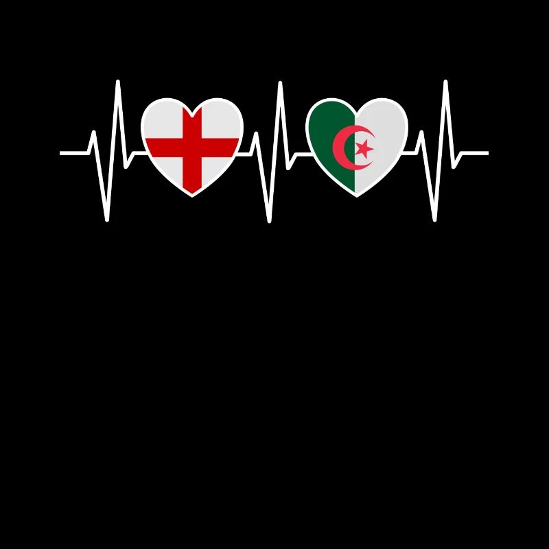 Angleterre et Algérie Algérie Algérie Drapeau