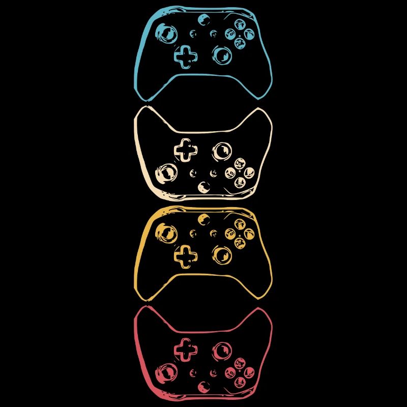 Gamer Controller Gaming jeux vidéo rétro Jeu 4