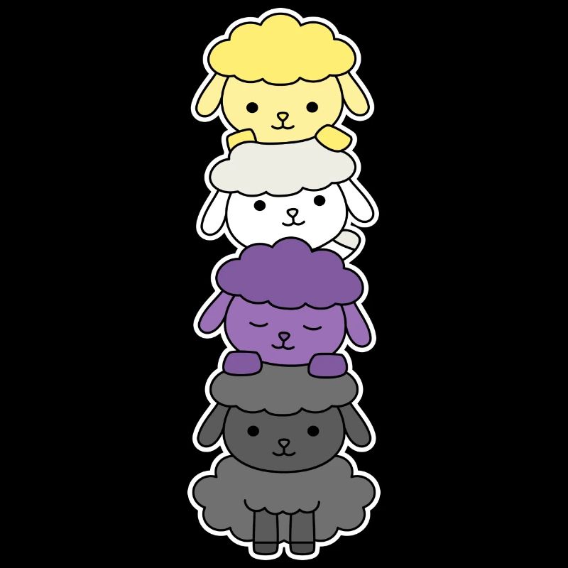Non-binary flag sheep design for proud Enbys