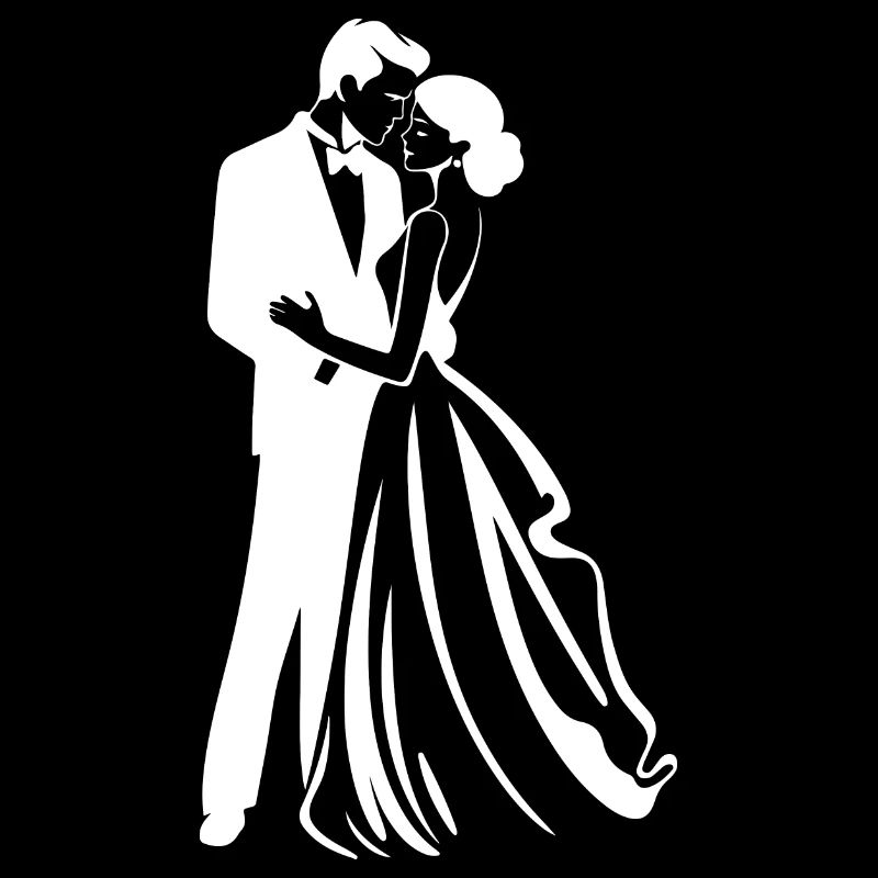 Bride Groom Newlyweds Wedding