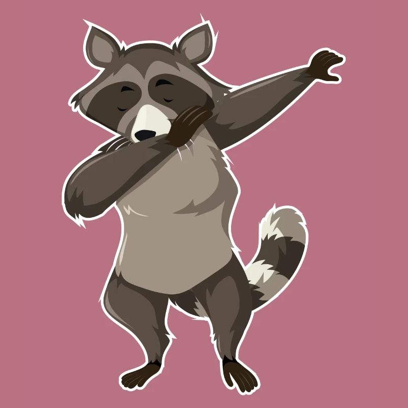 Dabbender Waschbär