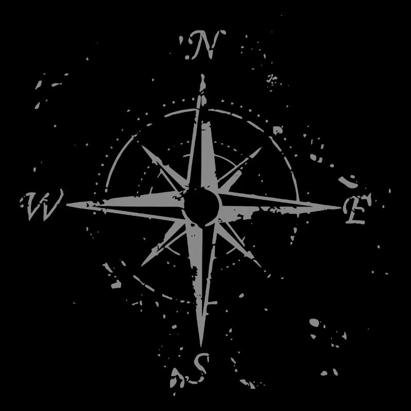 Windrose with the cardinal points