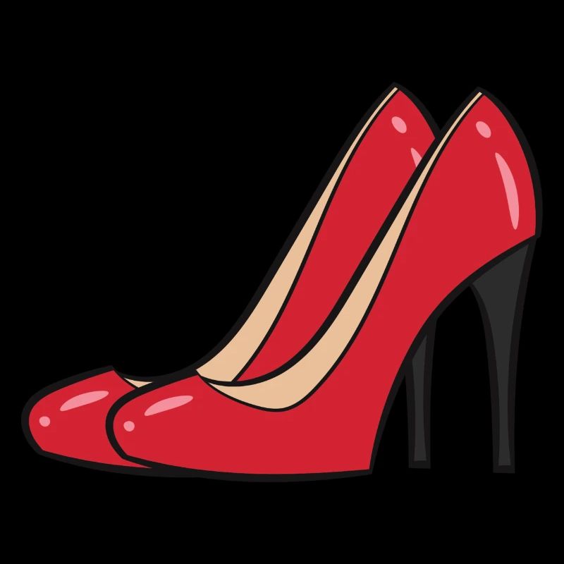 Talons hauts rouge - Paire d’escarpins rouges