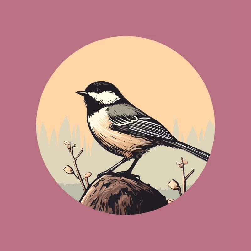 Chickadee bird