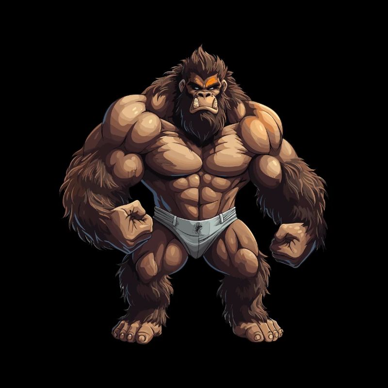 Bodybuilder Gorilla