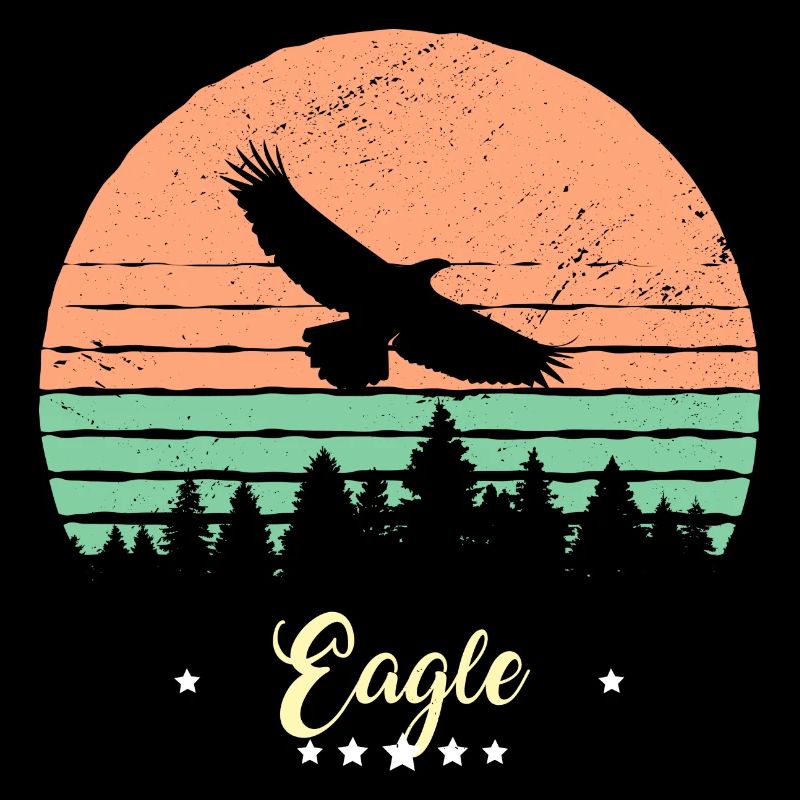Adler Vintage Tiere Greifvogel Vogel