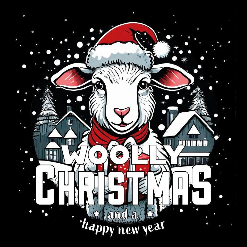 Christmas Sheep - Woolly Christmas