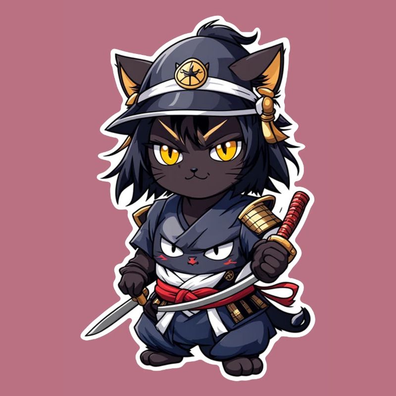 Ninja Cat - Samurai Kitten
