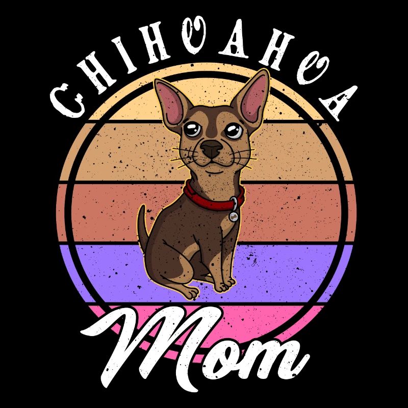 Bester Chihuahua Mom Hund Retro