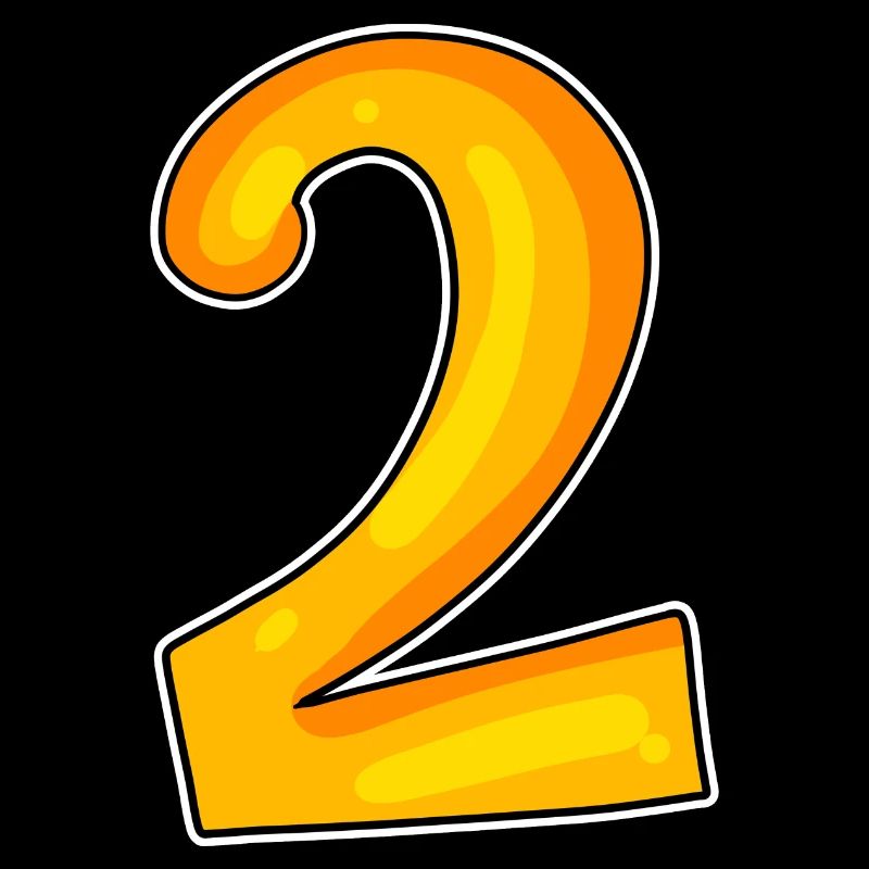Two - 2 - Number Number