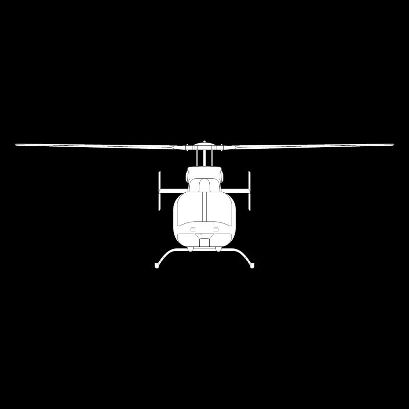 Helikopter in Weiß! Helikopter Geschenk Idee