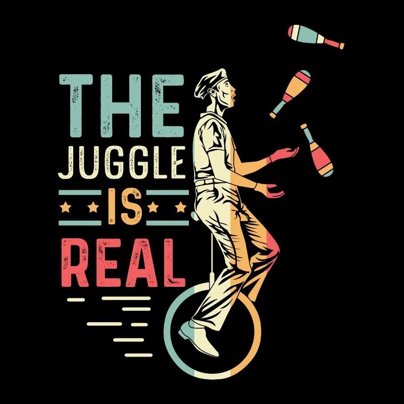 Jonglieren ist real Jongleur Gift