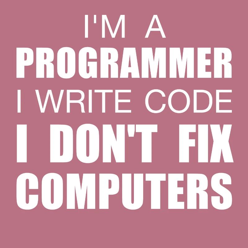I am a programmer