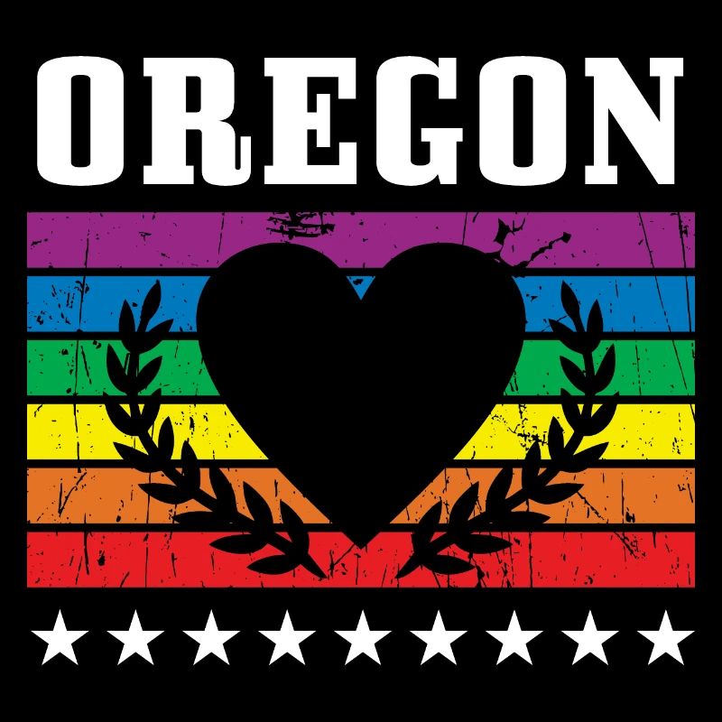 Oregon Pride Flag Pride Month LGBTQ Flag LGBT Comm
