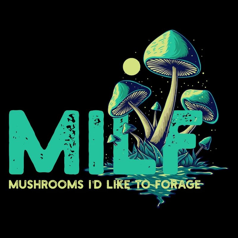 Vintage citation champignons ID comme nourriture