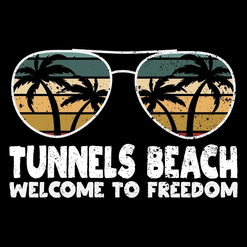 Tunnels Beach Willkommen bei Freedom Urlaubssprüch