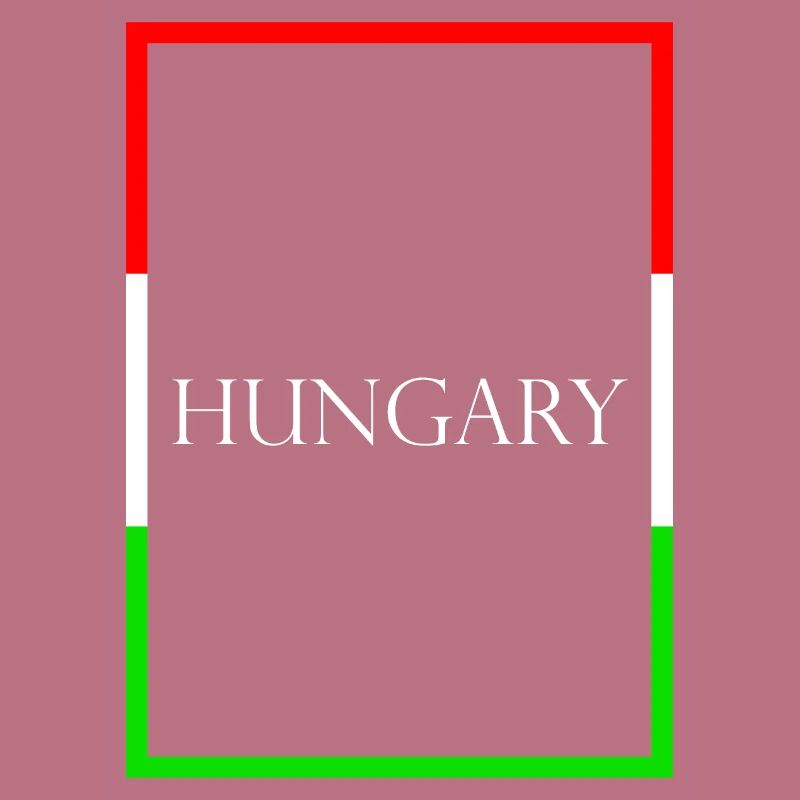 Hongrie, Hongrie Lettrage de déclaration avec drapeau