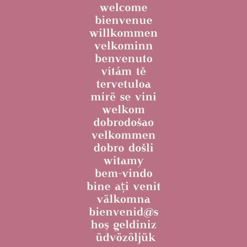 Welcome to different languages Gift Idea