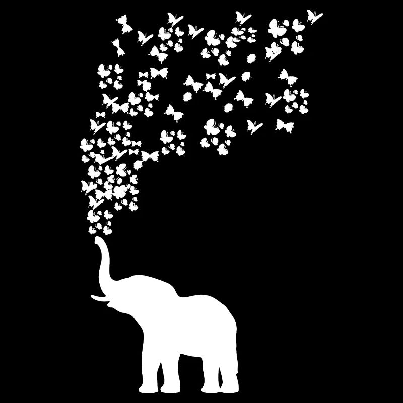 Elefant Schmetterling Butterfly Liebe Geschenk